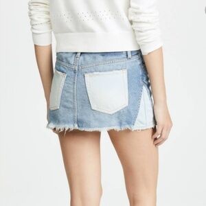 Free People WE THE FREE PATCHED DENIM MINI SKIRT size 26